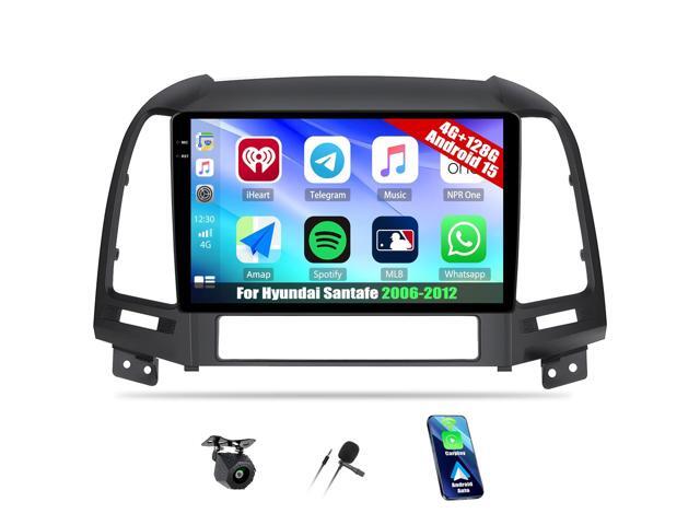 Android 15 4+128G Car Stereo for Hyundai Santafe 2006-2012 with Wireless Carplay Android Auto, 9 Inch Incell Touchscreen Head Unit Bluetooth 5.0 32...