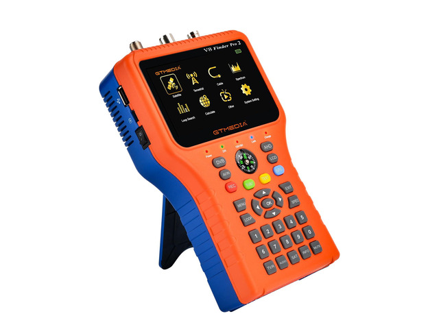 GT Media V8 Finder Pro Satellite Finder Meter SAT Finder TV DVB-S2X/S2/S/T2/T/C Signal Receiver H.264 Digital Sat Detector Satellite Recognition...