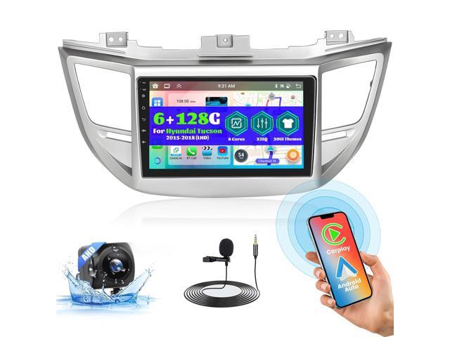 8 Cores 6+128G Android Car Radio for Hyundai Tucson 2015-2018, 9' Touch Screen Carplay Android Auto with 32EQ Bluetooth WiFi GPS Navigation Mirror...