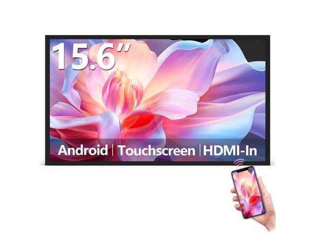 15.6' Capacitive Touchscreen Industrial Monitor, Andriod 14 Wall-Mounted Digital Signage Display, Reverse Control Laptop, Wireless Screen...