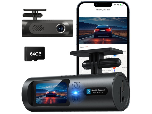 2.5K Dash Cam, Full HD Dash Camera for Cars, 5G Wi-Fi & App Control Car Camera with Super Night Vision, 170°Wide Angle, WDR, 24H Parking Mode, Free...