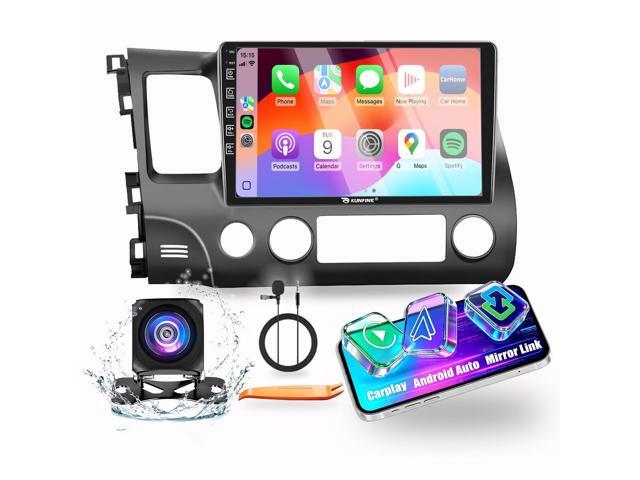 for Honda Civic 2006-2011 LHD Quad Core 2G+64G CarPlay Android Auto Navigation Android Stereo GPS Radio Reverse Camera Display 10' IPS Touchscreen...