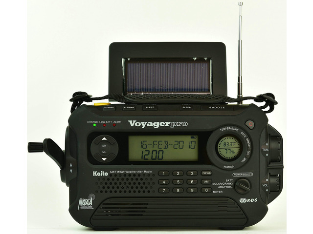 KA600L 5-Way Powered Emergency AM/FM/SW NOAA Weather Alert Radio with Solar,Dynamo Crank,Flashlight and Reading Lamp, Digital Radio with Solar...