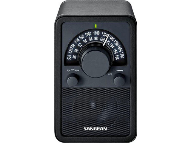 WR-15BK AM/FM Table Top Wooden Radio (Black)
