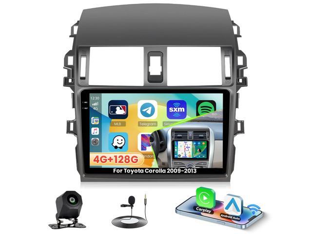 4+128G Radio for Toyota Corolla 2009-2013, 9' 1280 * 720 Touch Screen for Corolla Bluetooth Radio with Wireless CarPlay, 5GHz WiFi, Bluetooth 5.0,...