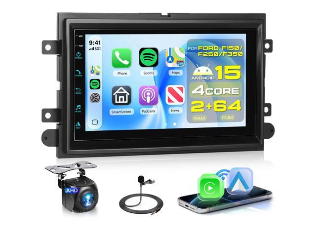 4 Core 2G+64G Android Car Radio Stereo for Ford F150/F250/F350 with DSP Wireless Carplay Android Auto, 7' IPS Touch Screen F150 Radio with...