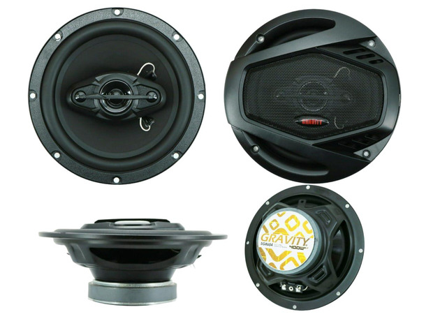 4X New SGR654SX 6.5-Inch 4-Way 800 Watts Peak Power Handling Coaxial Car Audio Speakers CEA Rated Injection Cone Woofer Type 92 Decibel Sensitivity