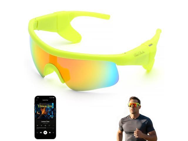 Smart Glasses for Men & Women, Bluetooth 5.3 Sports Sunglasses with Hands-Free Calls, Open-Ear Speaker, Polarized UV400, IPX5 Waterproof, Magnetic...