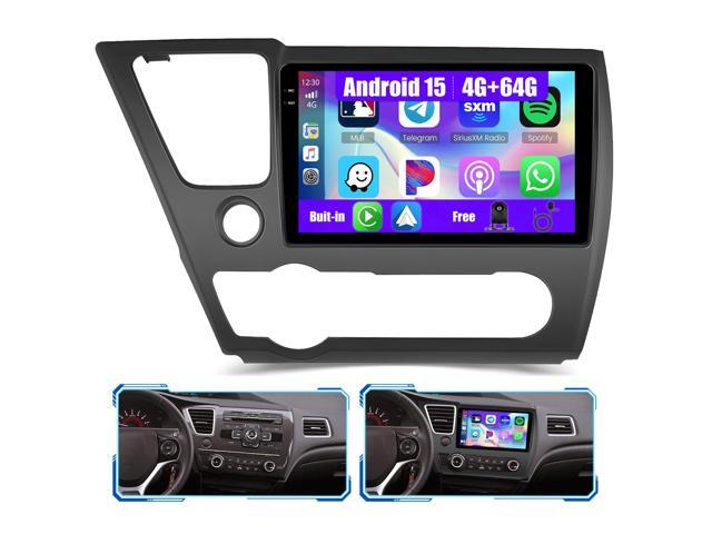 [4+64GB] Android 15 Car Radio for Honda Civic 2013-2017(Only US Version) with Wireless Carplay/Android Auto, 9 Inch HD Touchscreen Car Stereo with...