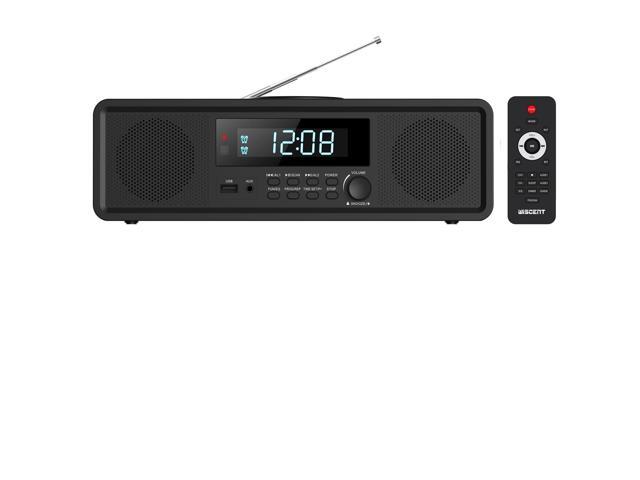 Home Stereo System CD Player,Clear 20W RMS Sound System with FM Radio,Bluetooth,USB,MP3,AUX,Digital Dual Alarm Clock,CD-R/CD-RW/MP3/WMA Playback,...