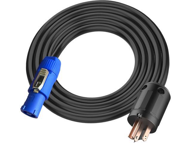 11AWG PowerCON Cable,NEMA 5-15p to PowerCON Connector,PowerCON Power Cable 20A 3 Pin PowerCon Input Male Connector Extension Power Wire for Outdoor...