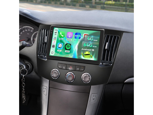 [4G+64G] Android 15 Car Radio for Hyundai Sonata 2009-2010 (Manual A/C) with Wireless Carplay/Android Auto, 9 Inch HD Touch Screen Car Stereo with...