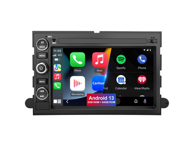Android 13 Car Radio Compatible for Ford F150 F250 F350 Fusion Edge Explorer Taurus Freestar, Car Stereo Audio with Wireless CarPlay/Android Auto...