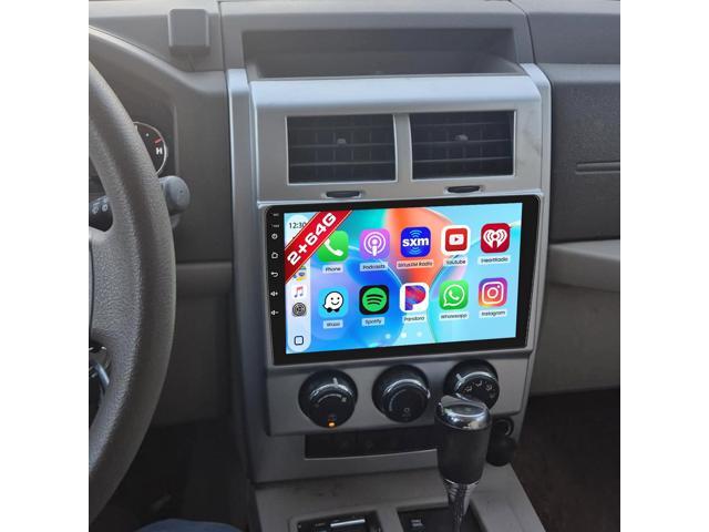 [DSP & EQ] 2+64G Car Radio Replacement for Jeep Liberty 2008-2012, 10.1 Inch Touch Screen Upgrade for Liberty Stereo with Carplay Android Auto, 5G...