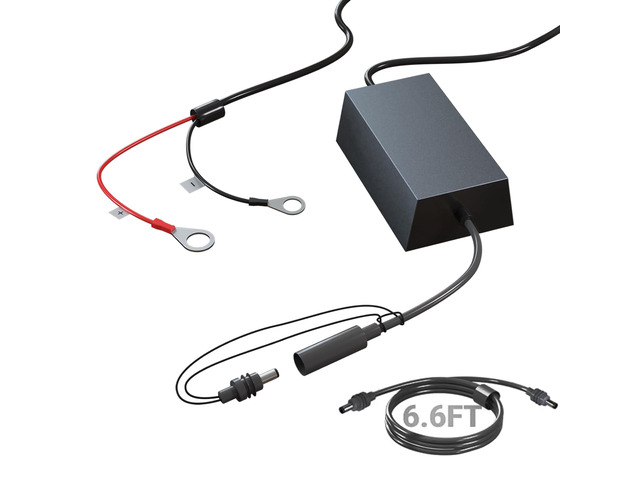Starlink Gen 3 Battery Converter Adapter - 9-35V Input 57V/5A Output Battery Boost Step-Up Converter, 6.6 FT DC to DC Power Supply for Truck, RV,...