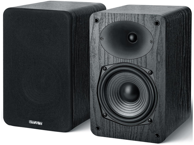 Passive Bookshelf Speakers 50W×2 Power, 5.25' Woofer & 20mm Silk Dome Tweeter Stereo Speakers, Enhanced Vocal Clarity, 4, Passive Speakers for...