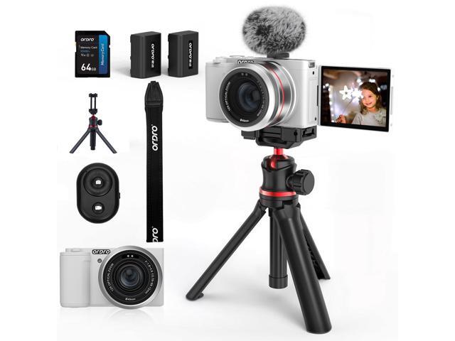 5K Digital Cameras for Photography - 64MP 12X Optical Zoom Travel Content Creator Camera & YouTube Vlogging Camera with Flip Screen, Microphone &...