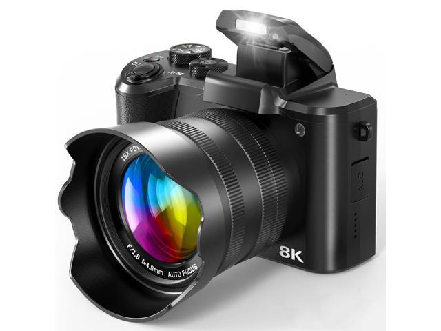 8K Digital Cameras for Photography, 88MP WiFi Vlogging Camera for YouTube Autofocus with 3.2' Touch Screen,Dual Camera,Flash,16X Digital Zoom...