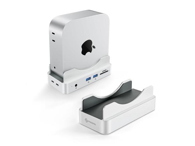 Mac mini M4 Dock and Stand with Up to 8TB M.2 NVMe SSD Enclosure 6-in-1 Aluminum Hub, 10Gbps USB-A & C, SD/TF Reader, Stand Docking Station for Mac...