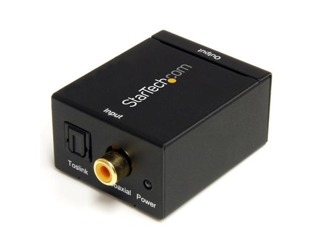 SPDIF Digital Coaxial or Toslink Optical to Stereo RCA Audio Converter - Digital Audio Adapter (SPDIF2AA)