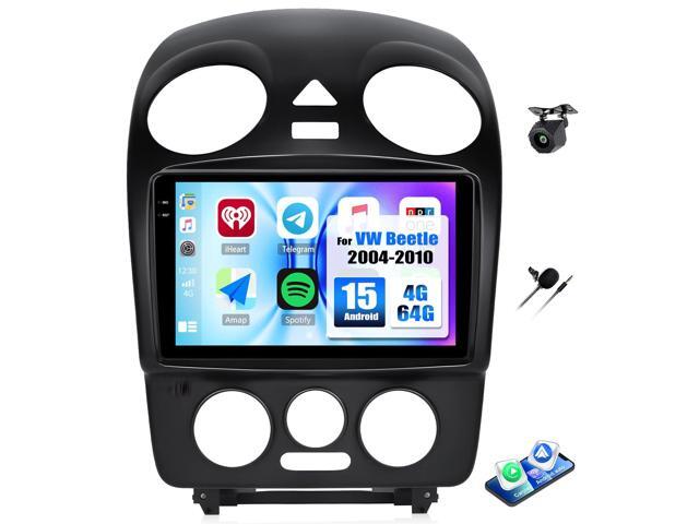 4+64G Android 15 Car Stereo for VW Beetle 2004-2010 with Wireless Carplay Android Auto, 9' 1280 * 720P IPS Touchscreen Bluetooth-5.0 32-EQ Car...