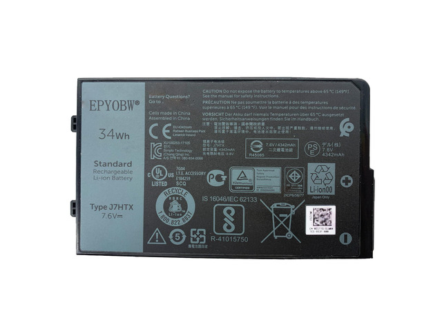 J7HTX Laptop Battery 34Wh Series 02JT7D 7XNTR FH8RW J82G5 451-BCDH Compatible with Dell Latitude 7202 7212 7220 Rugged Extreme Series 2JT7D VW5Y4...