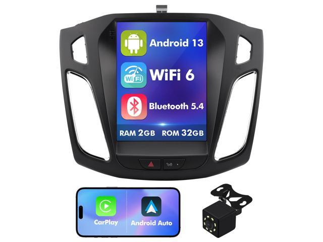 10.4 Inch IPS Touchscreen Android 12 Car Stereo for Ford Focus 2012-2018 with Wireless CarPlay & Android Auto 2+32GB Car Radio, Support GPS, WiFi...