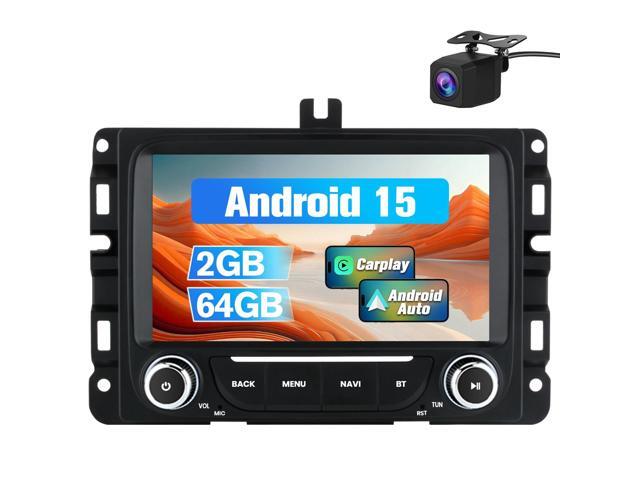 Car Radio Stereo Upgrade for Dodge RAM 1500/2500/3500 2013-2019 Android 15, 2GB+64GB, 7 Inch, with Backup Camera, Wireless CarPlay/Android...