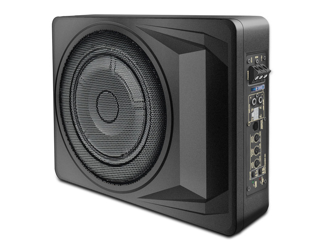 1200W Car Subwoofer,10 Inch Slim Under Seat Car Subwoofer and Amp Package Powered Subwoofer for Car/Truck, High/Low Level Inputs Remote Control...