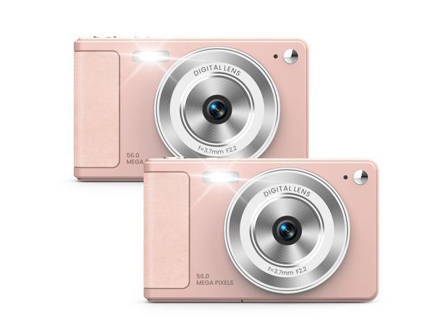 Digital Camera 56MP, FHD 1080P Point & Shoot Camera with 32GB SD Card, 2 Batteries, and Lanyard, Ideal for Kids & Teens, Suitable Gift for...