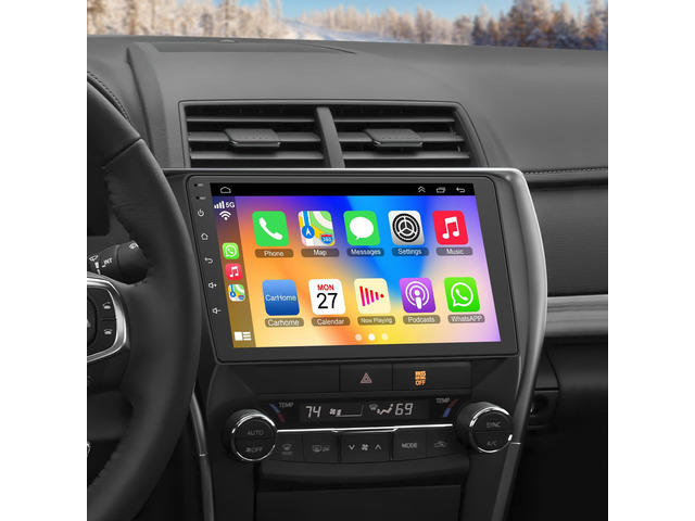 Car Radio Stereo for Toyota Camry 2015 2016 2017 10.2' QLED Touchscreen with Wireless CarPlay & Android Auto 4G+64GB Fast Android 13 System ...