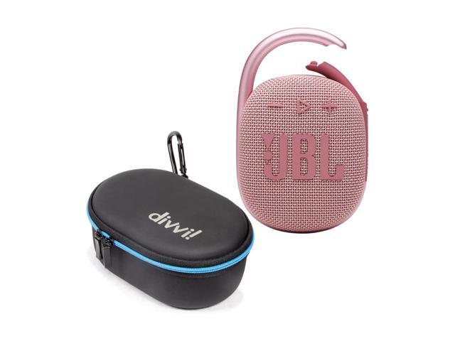 Clip 4 Portable Bluetooth Speaker (Pink) + Bundle with divvi! Protective Hardshell Case (Black)