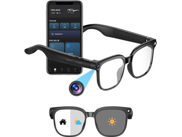 800W Ai Smart Glasses with Camera 1080P HD Video Recording, AI Translator for 160 Languages, GPT Object Recognition, Bluetooth Audio, Photochromic...