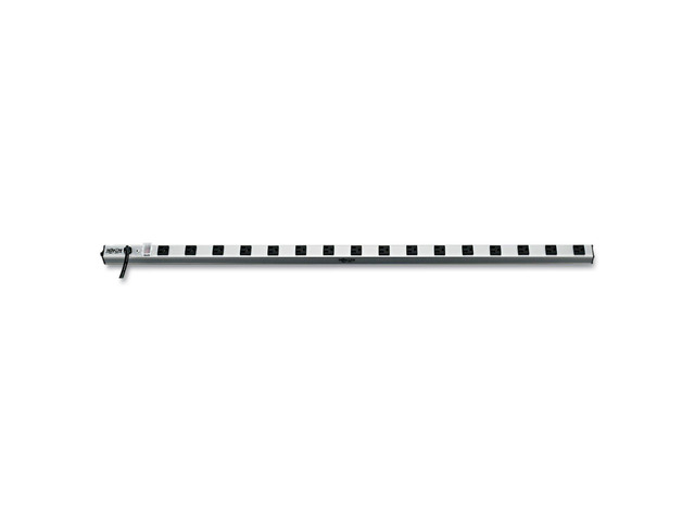 16-Outlet Bench & Cabinet Power Strip, 48in Length, 15A 120V, 15ft / 4.57M Cord with 5-15P Plug, Black, (PS4816)