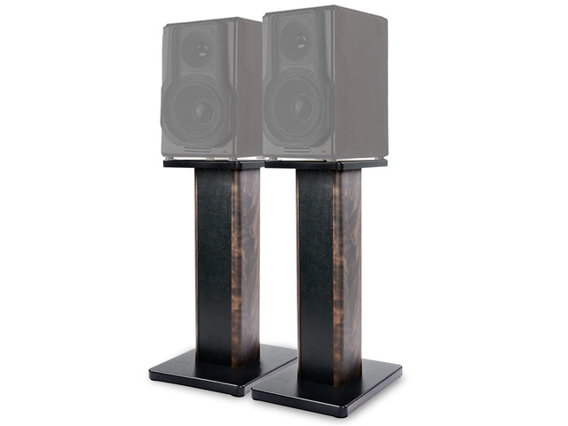 24 Inch (60CM) - Pair- Wood Speaker Stands for Home-Cinema HiFi Desktop and Satellite Speakers Monitor Stands