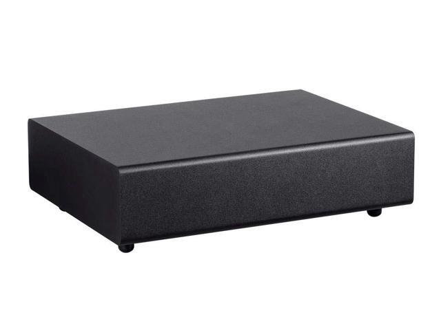 SSW-8 Slim Powered Subwoofer - 8 Inch Woofer, 100 Watt, Low Profile, Powerful Amp, Low Pass, RCA and Speaker Level Terminal Inputs, Black