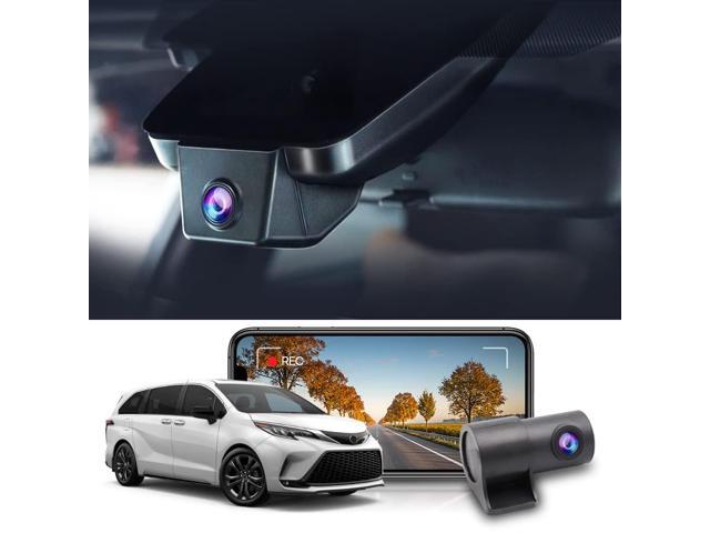 Front 2160P+Rear 1080P Dash Cam for 2021-2026 Toyota Sienna LE Limited XLE Platinum XSE (XL40), OEM Factory Look, Dual HD Video, WiFi & APP, Loop...