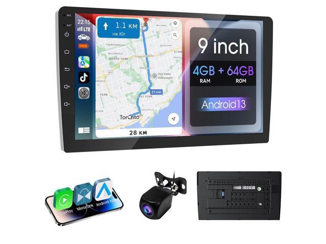9' Wireless Double Din Car Stereo,Apple Carplay an Android Auto 8 cores Radio Screen,Support Mirror Link,Bluetooth 5.0,FM/AM,Aux Input Car Audio...