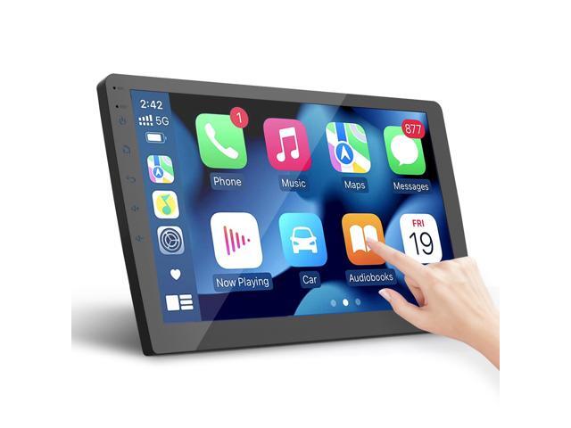 Double Din Car Stereo, 10.1' HD Touchscreen with Wireless Apple Carplay & Android Auto, Mirror Link, Bluetooth 5.4, SWC, Subwoofer, 5.1 CHN, Backup...