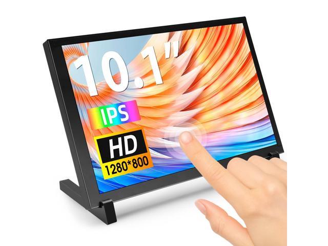 10.1 Inch Touchscreen Monitor, 1280x800 IPS LCD HD Display with Stand, Portable Capacitive Touch Screen for Raspberry Pi 3/3B+/4B/5, Jetson Nano,...