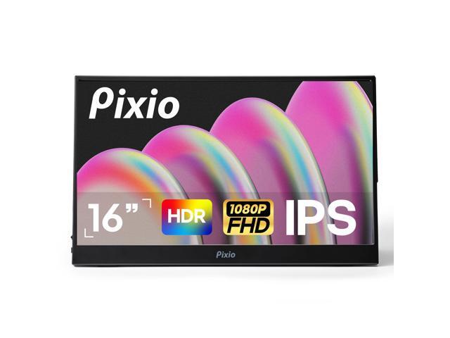 PX160 Wave Portable Monitor 15.6 inch 60Hz FHD 1080p IPS Panel HDR Screen Cover Stand USB-C HDMI Laptop Screen Extender Portable Monitor for...