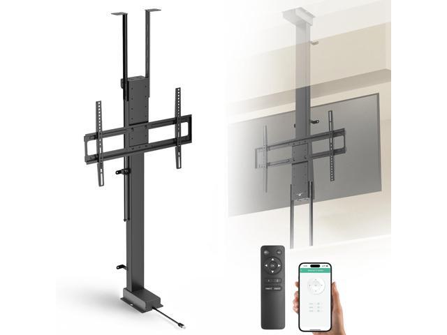 Motorized TV Lift & Ceiling Drop Down Mount for 43-88 Inch TVs - 47in Travel Distance - RF Remote & WiFi Voice Control - Floor/Ceiling Installation...