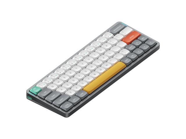 Air60 V2 Portable Wireless Keyboard 60% Low Profile Mechanical Keyboard Support QMK/VIA Compatible with Windows/mac OS/Linux Supports Bluetooth...