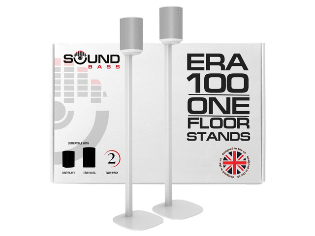 ERA 100 Floor Stand, Twin (2pcs), Compatible with Sonos ERA100 & ERA 100 SL, Sonos ONE & Play:1 Speakers, Accessories Included. Designed in The UK,...
