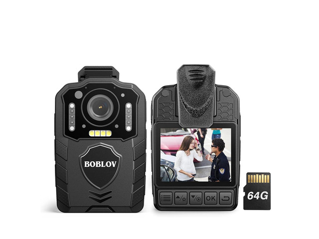 KJ25 1080P Body Camera,3000mAh Large Battery for 13 Hours Video Shooting with Audio, Night Vision Body Cam with Pre/Post-Recording, Multiple Use...