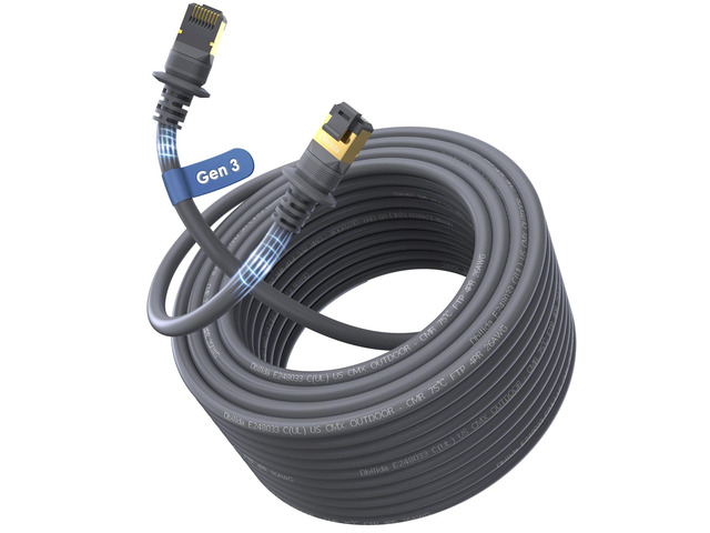 Starlink Cable 150FT, CMX CMR Rated, Direct Burial, UV Resistant, Outdoor/Indoor for Starlink Standard Gen 3/ Standard 4/ 4X/ V4
