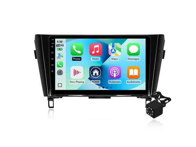 2+64G Android 14 Double Din Car Radio Stereo for Nissan Rogue X-Trail Qashqai 2014-2018 with 10.1' Touchscreen Radio Built-in Wireless...