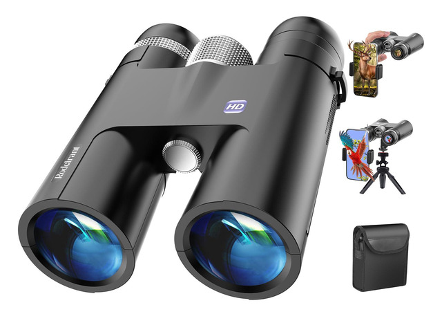 18x50 Professional Large View Binoculars for Adults with Upgraded Phone Adapter, Tripod and Tripod Adapter - Waterproof Binocular with BaK4 prisms...