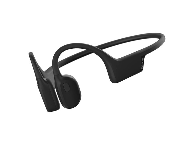Sonic Open-Ear Bluetooth Bone Conduction Sports Headphone, Black Wireless Headset, Enhanced Bass, 10H Playtime, Fast Charging, Built-in Dual...