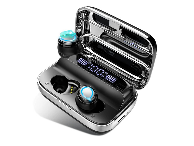 Wireless Earbuds, Bluetooth 5.3 Earbuds 140H Playtime Headphones HD Stereo Noise Cancelling Earphones in Ear with Mic, USB-C Charging Case, IP7...